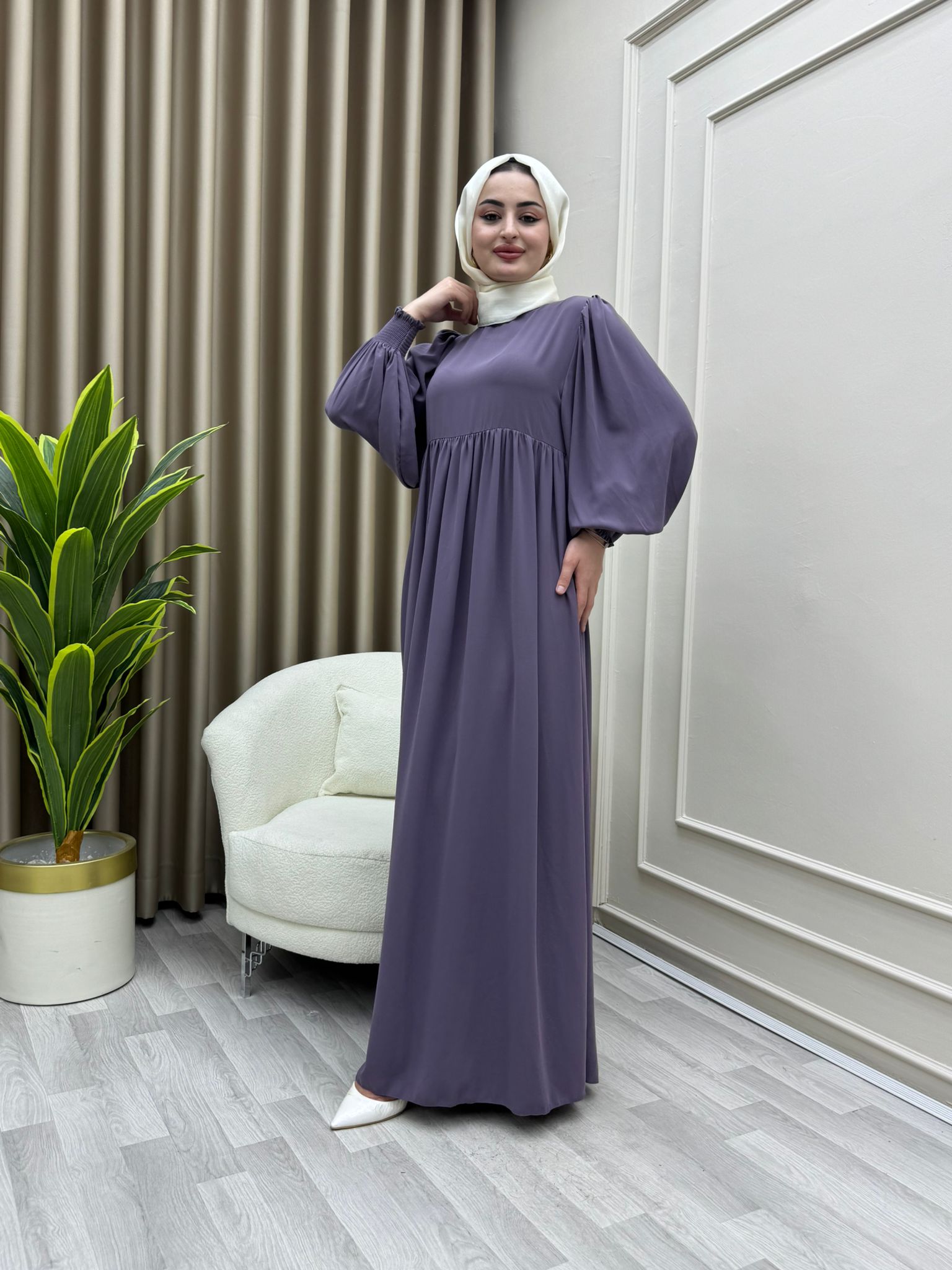 Süreyya Elbise Lila